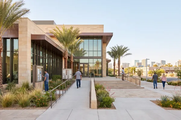 Courthouse-style public building representing legal help resources in Las Vegas