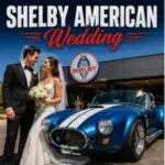 Wedding ceremony among classic cars at Shelby American in Las Vegas