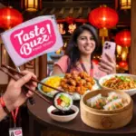 Guests sampling local dishes during a guided Taste Buzz Food Tour in Las Vegas