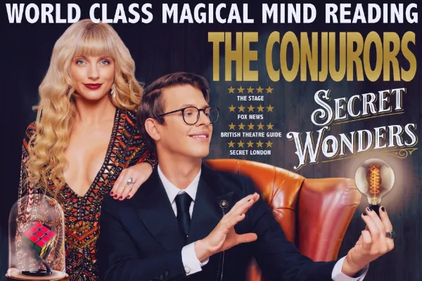Matthew Pomeroy and Natasha Lamb starring in The Conjurors Secret Wonders magic show in Las Vegas