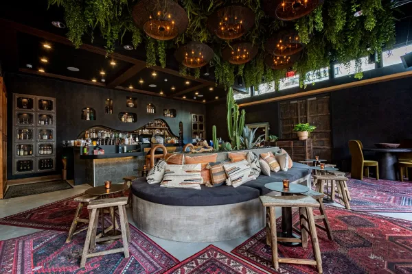 Todo Bien Tiki Tequileria interior bar in Las Vegas