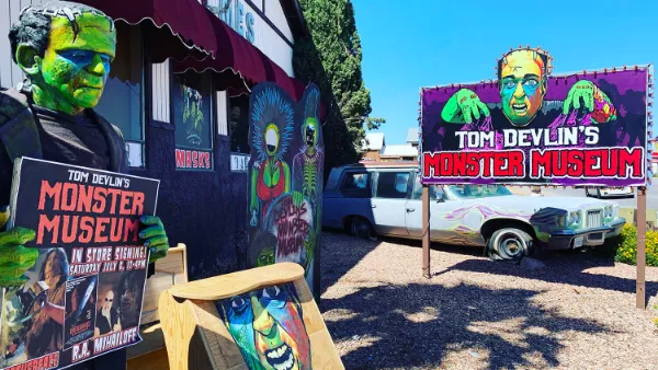 Entrance to Tom Devlin’s Monster Museum in Boulder City, Nevada