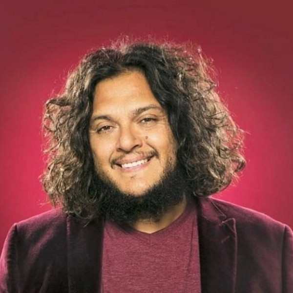 Comedian Felipe Esparza performing stand-up comedy live at MGM Grand Las Vegas.