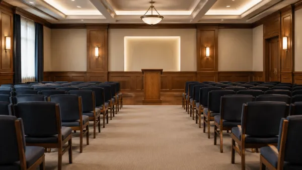 Traditional meeting hall representing Masonic lodges in Las Vegas