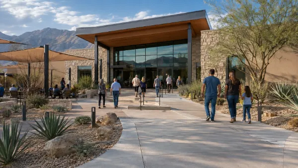 Welcoming contemporary church campus in the Las Vegas Valley