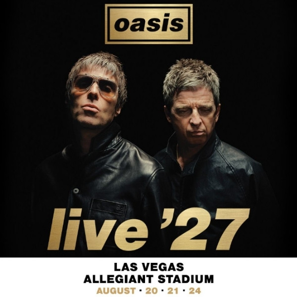 Oasis Live 27 Las Vegas concert with Liam and Noel Gallagher at Allegiant Stadium.