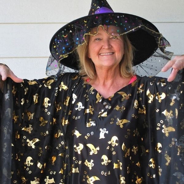 Adults celebrating at the Halloween Costume Ball at Whitney Senior Center in Las Vegas