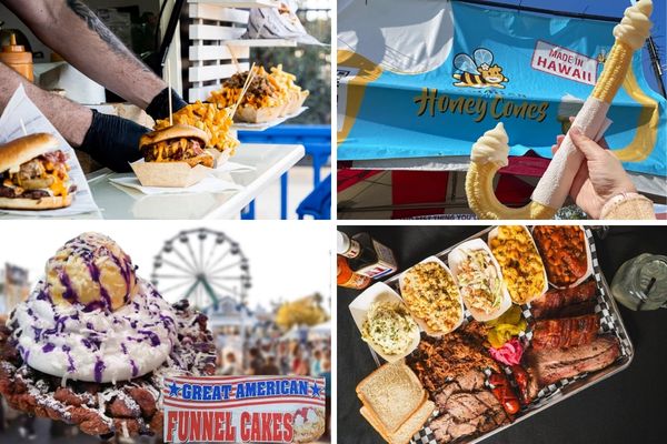 Food, carnival attractions, and entertainment at the Great American Foodie Fest in Henderson.