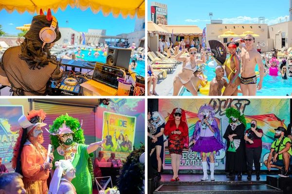 Colorful Las Vegas PRIDE Festival celebration featuring live entertainment and community activities