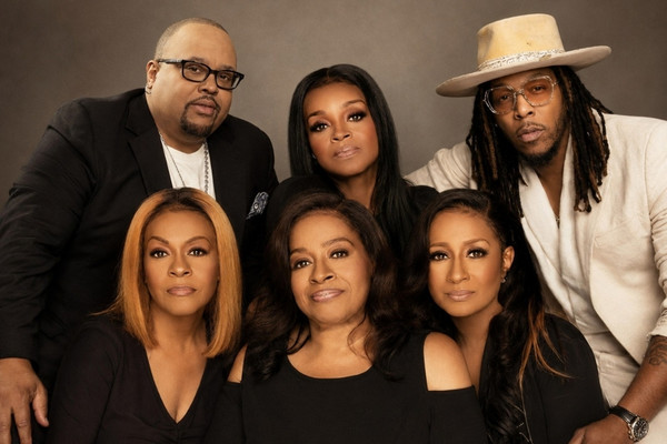 The Clark Sisters, Fred Hammond and Deitrick Haddon performing in the Legends of Gospel Vegas Residency
