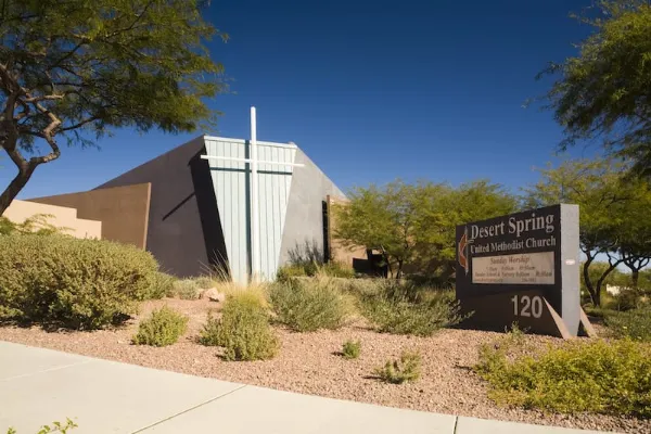 Exterior view of the Desert Spring United Methodist Church in Las Vegas