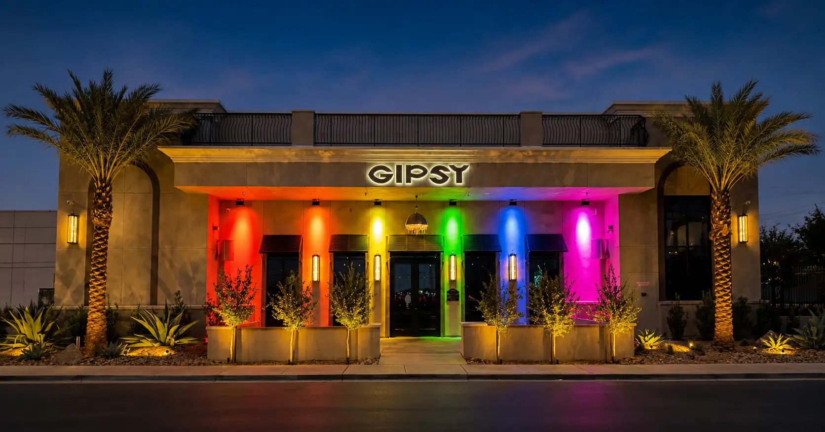 The exterior of the Gipsy Las Vegas LGBTQ nightclub in Las Vegas.
