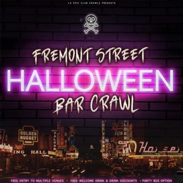 Halloween Fremont Street Bar Crawl in Downtown Las Vegas