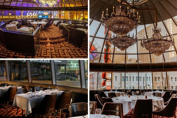 Oscar's Steakhouse Las Vegas Indoor seating
