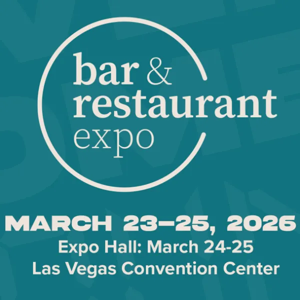 Logo and flyer for the Bar & Restaurant Expo in Las Vegas 2026