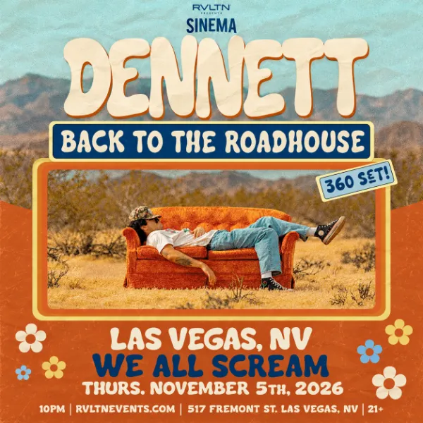 Dennett Back to the Roadhouse 360 set at We All Scream in Las Vegas on November 5, 2026.