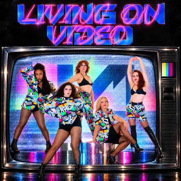 Five dancers perform in the show Living on Video in Las Vegas