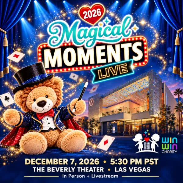 Flyer for a fundraiser called Magical Moments in Las Vegas