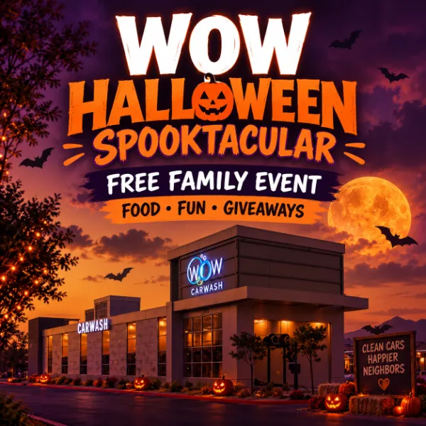WOW Carwash Halloween Spooktacular free family event in Las Vegas.
